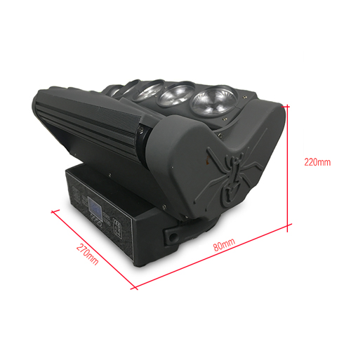 LED Spider 8 x 10w Moving Head (2-axis Full)